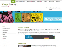 Tablet Screenshot of manga-training.com